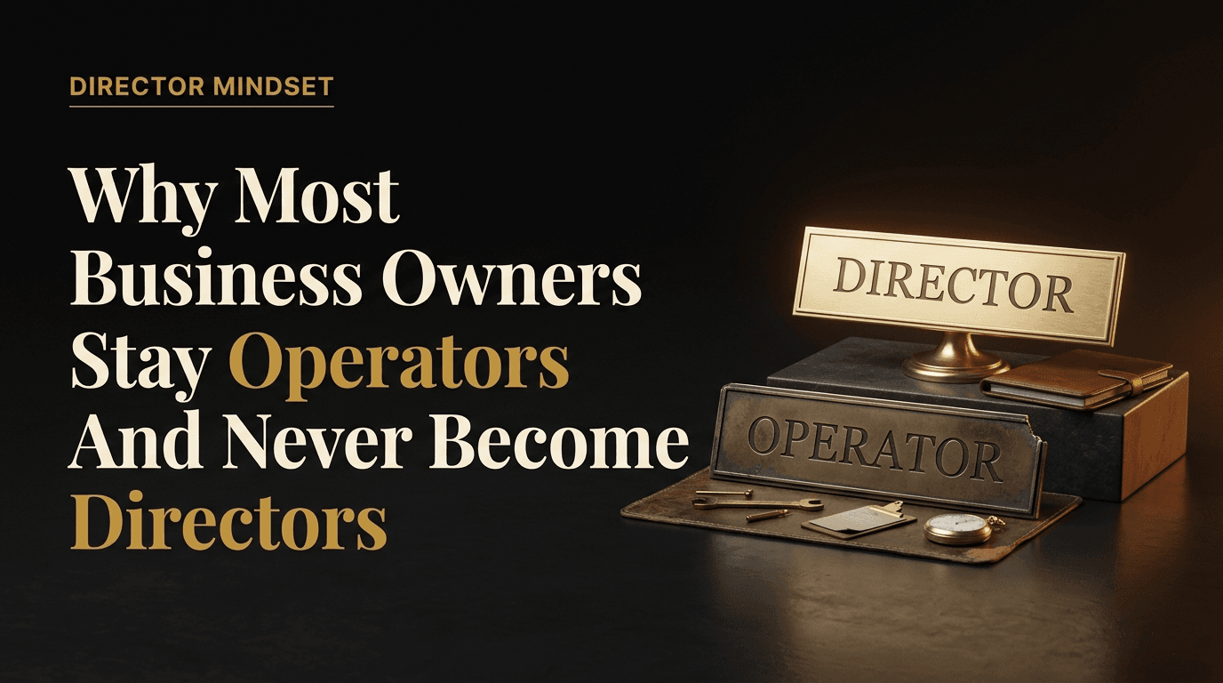 Why Most Business Owners Stay Operators (And Never Become Directors)