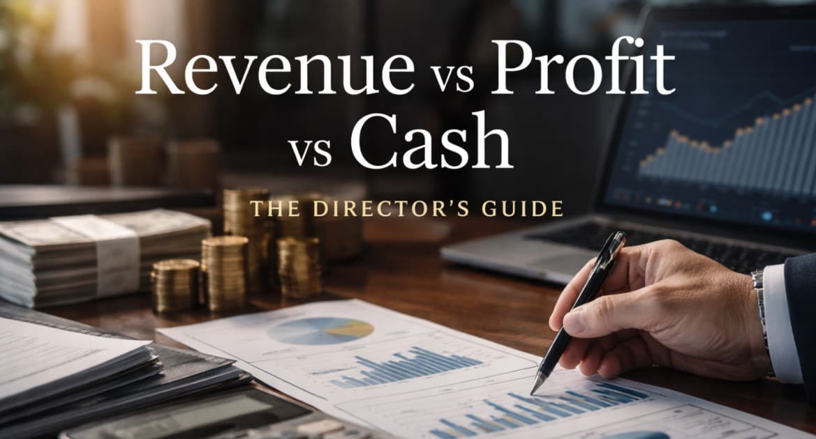 Revenue vs Profit vs Cash: The Director’s Guide (With Examples)