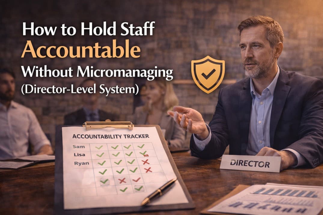 How to Hold Staff Accountable Without Micromanaging (Director-Level System)