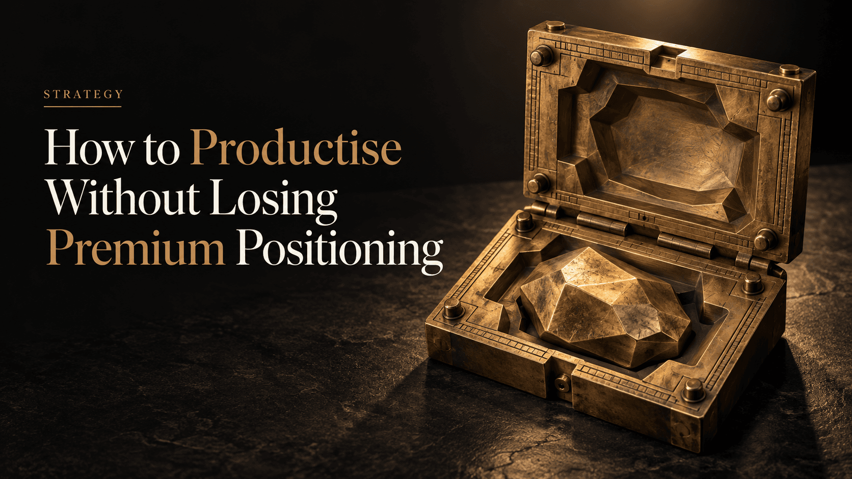 How to Productise a Service Without Losing Premium Positioning