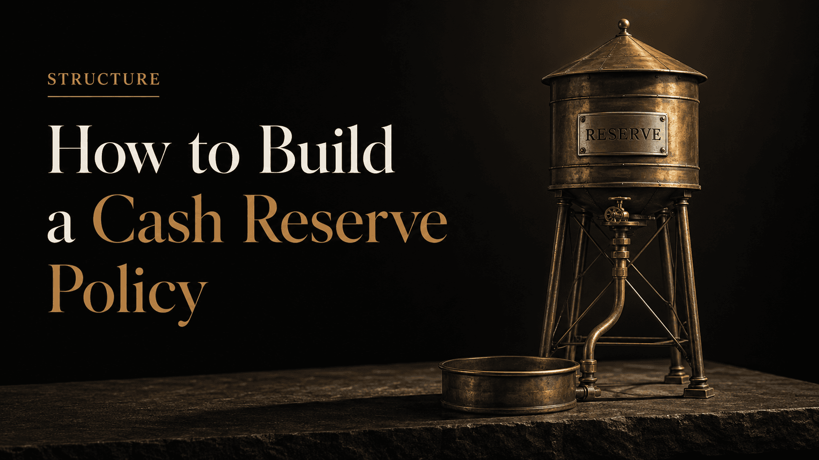 How to Build a Cash Reserve Policy That Protects the Business