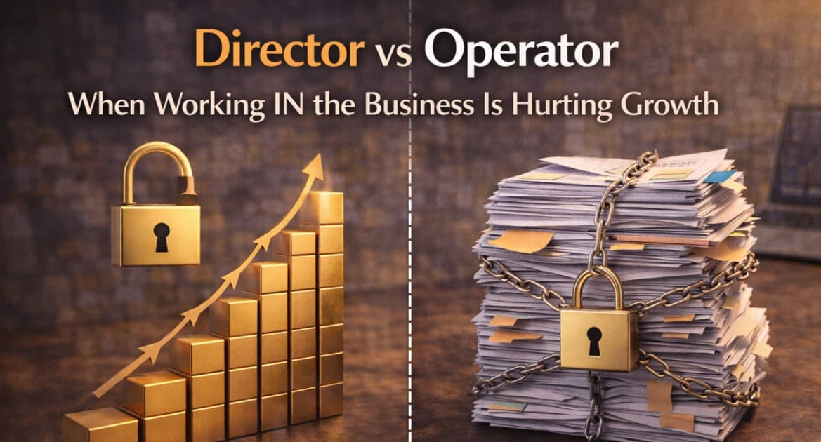 Director vs Operator: When Working IN the Business Is Hurting Growth