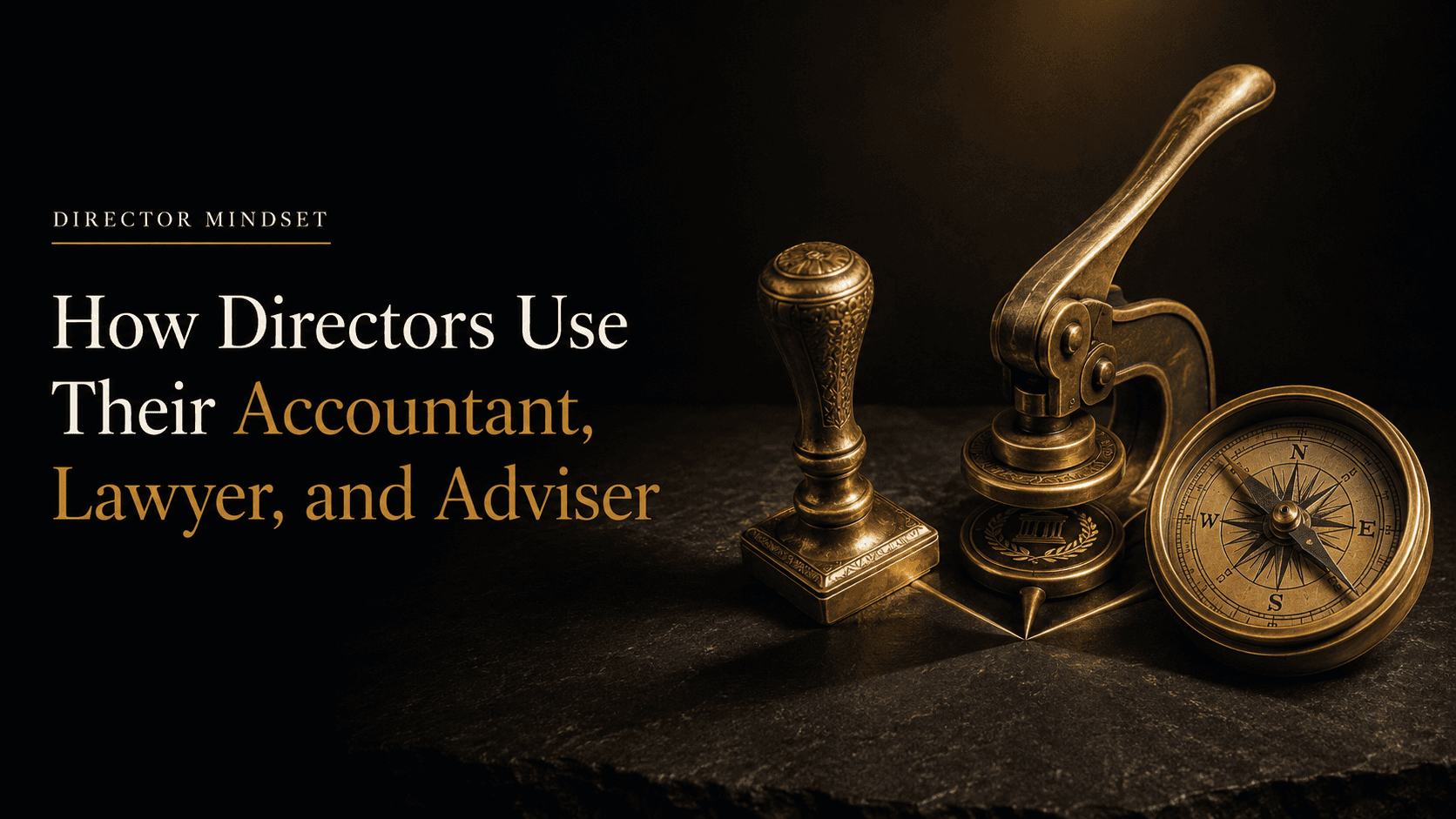 How Directors Use Their Accountant, Lawyer and Adviser Differently