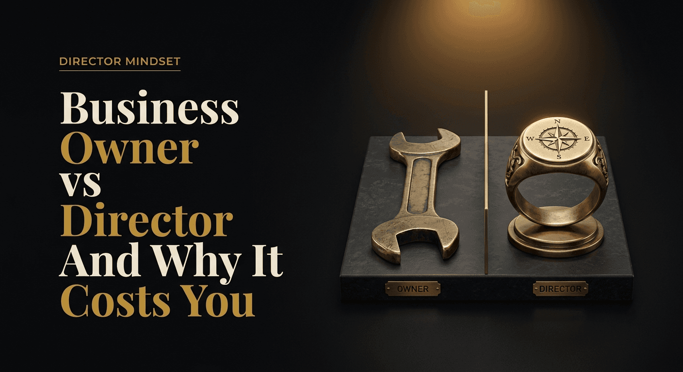 The Difference Between a Business Owner and a Director (And Why It Costs You Money)