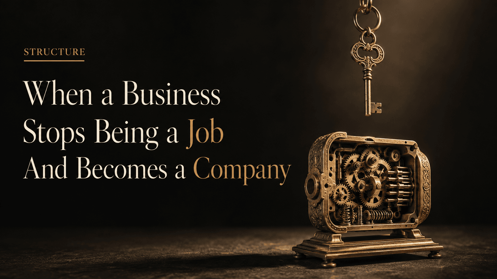 The Moment a Business Stops Being a Job and Becomes a Company