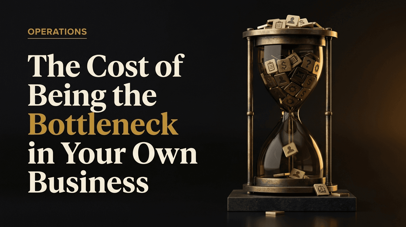 The Cost of Being the Bottleneck in Your Own Business