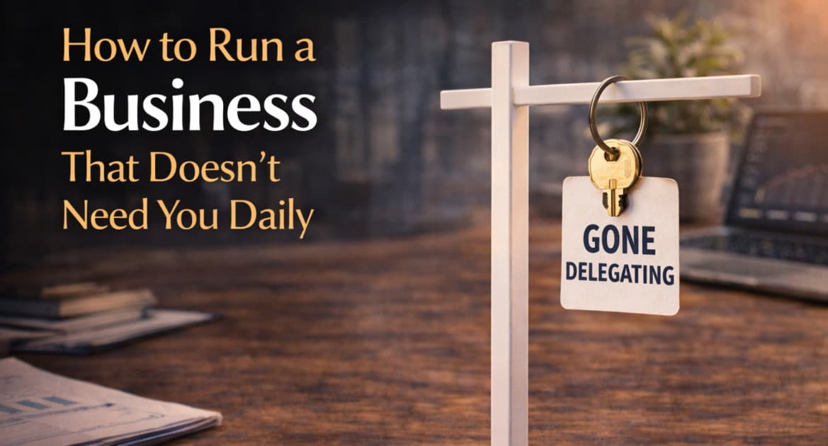 How to Run a Business That Doesn’t Need You Daily