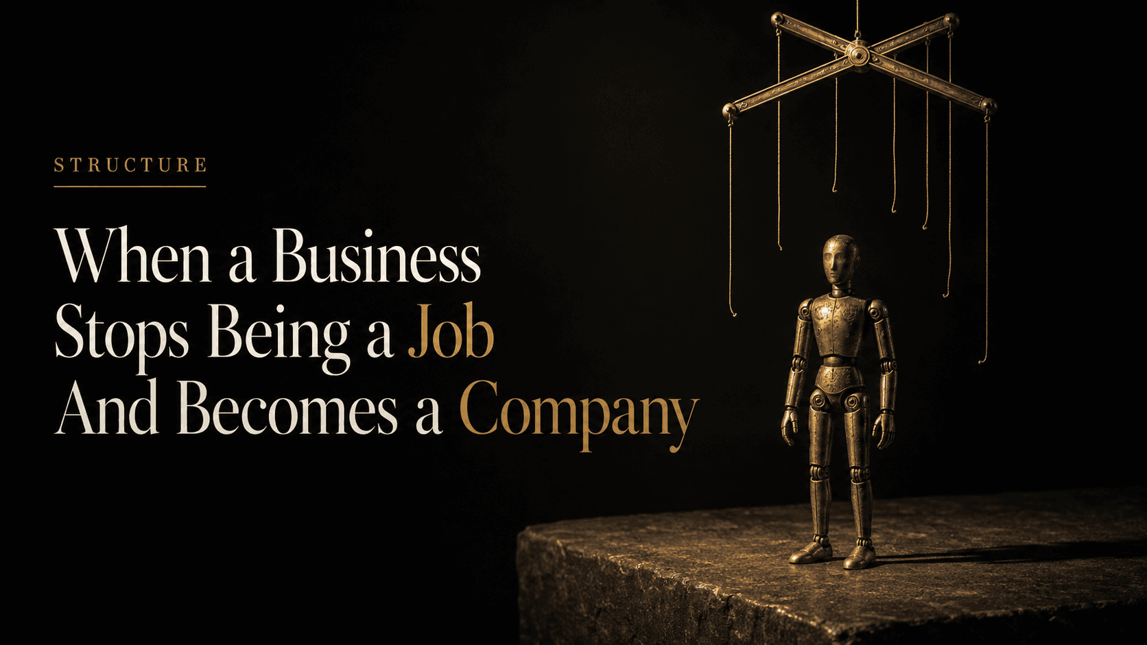 The Moment a Business Stops Being a Job and Starts Being a Company