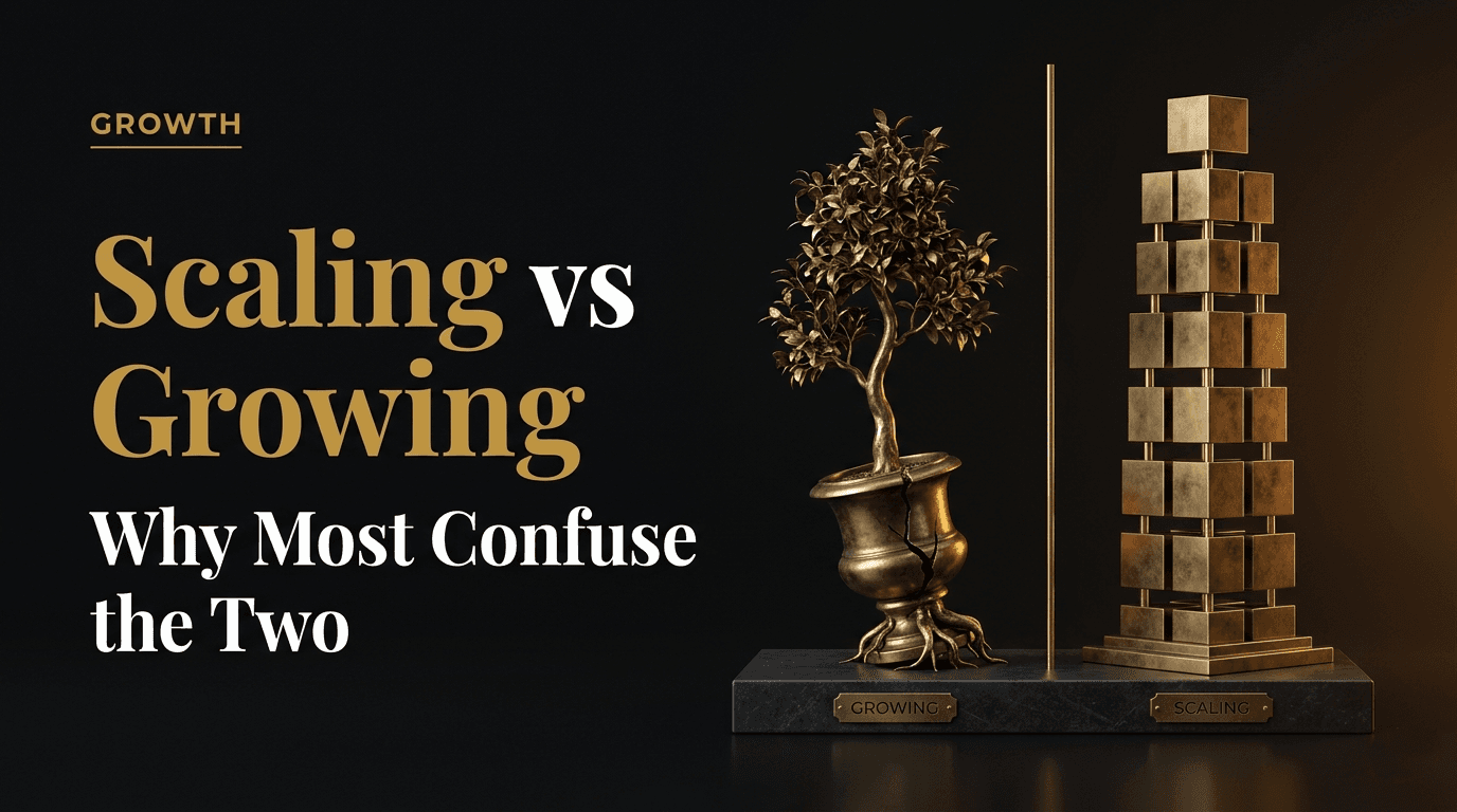 Scaling vs Growing: Why Most Businesses Confuse the Two